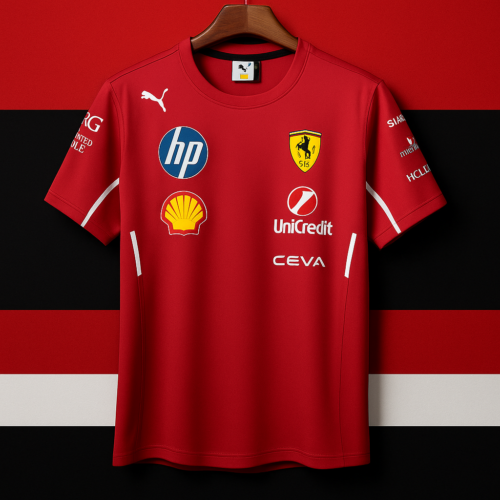 πβ€οΈ Scuderia Ferrari F1 2025 Team Polo β Red (Pre-Order)