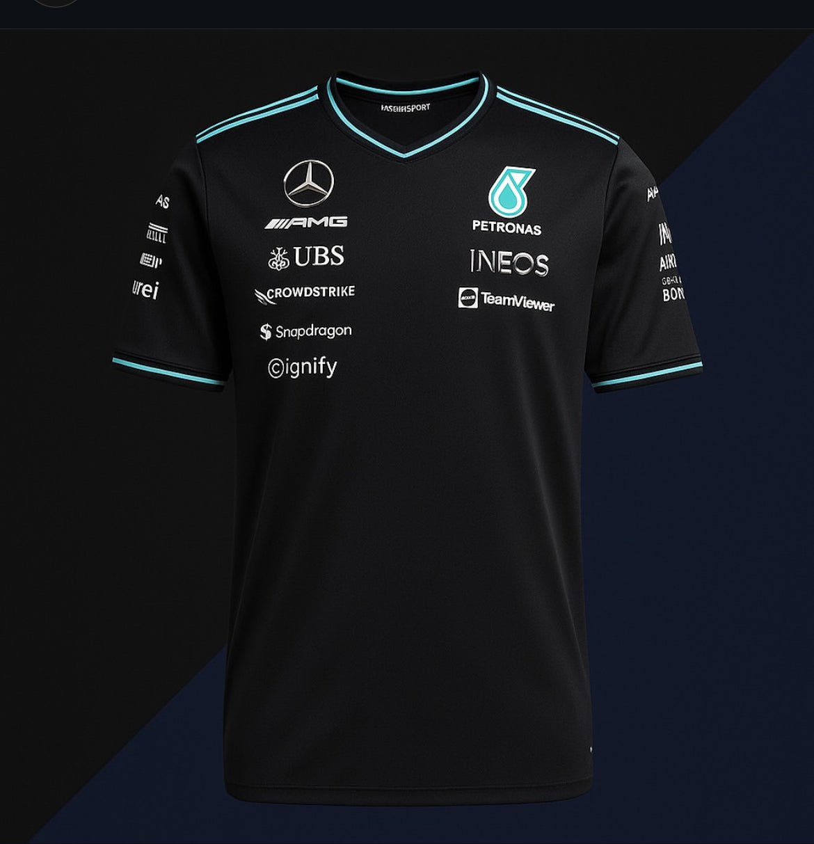 π€π 2025β2026 Mercedes-AMG Petronas F1 Team Polo Shirt (Pre-Order)