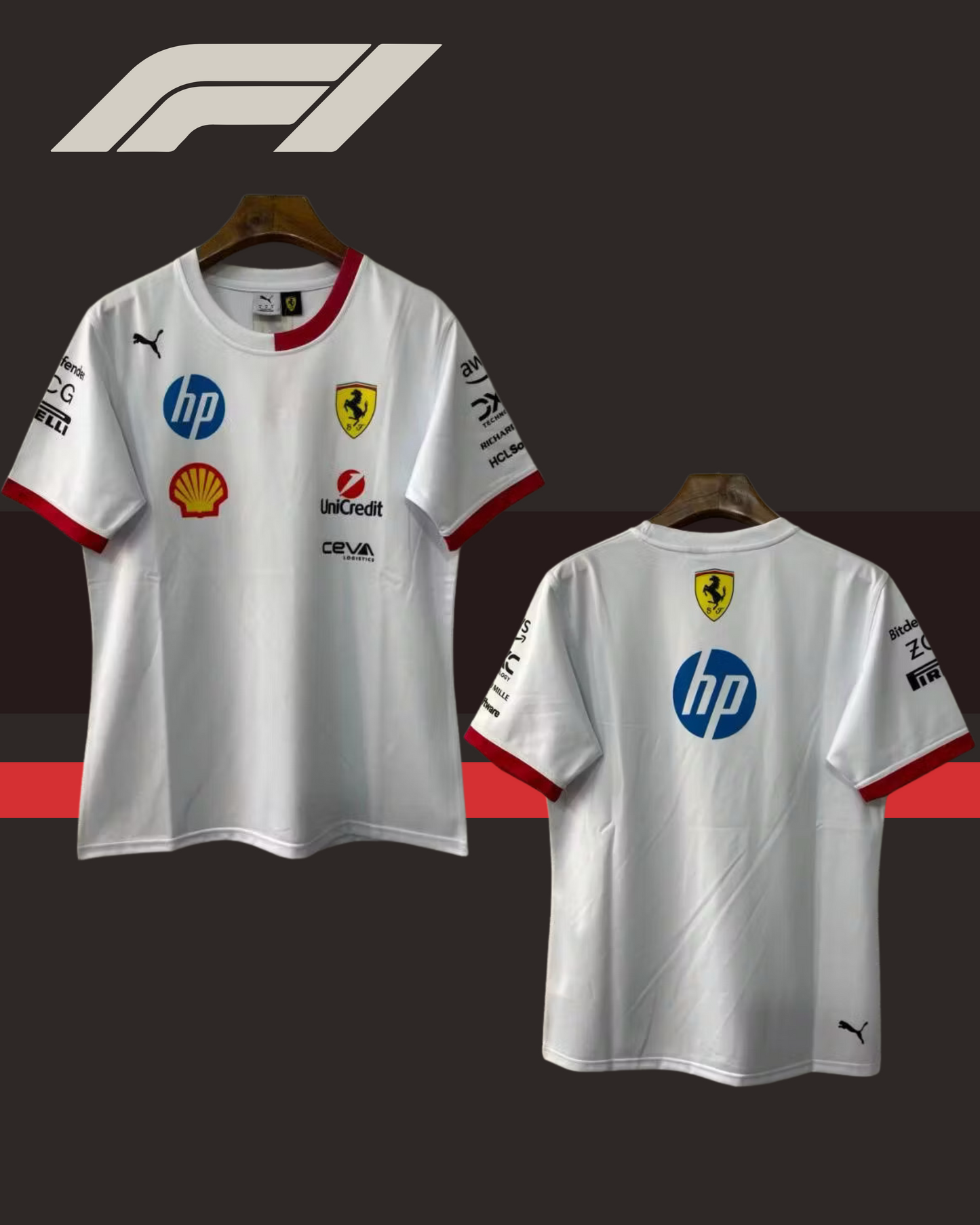 π€π Scuderia Ferrari 2025β2026 White Shirt (Pre-Order)