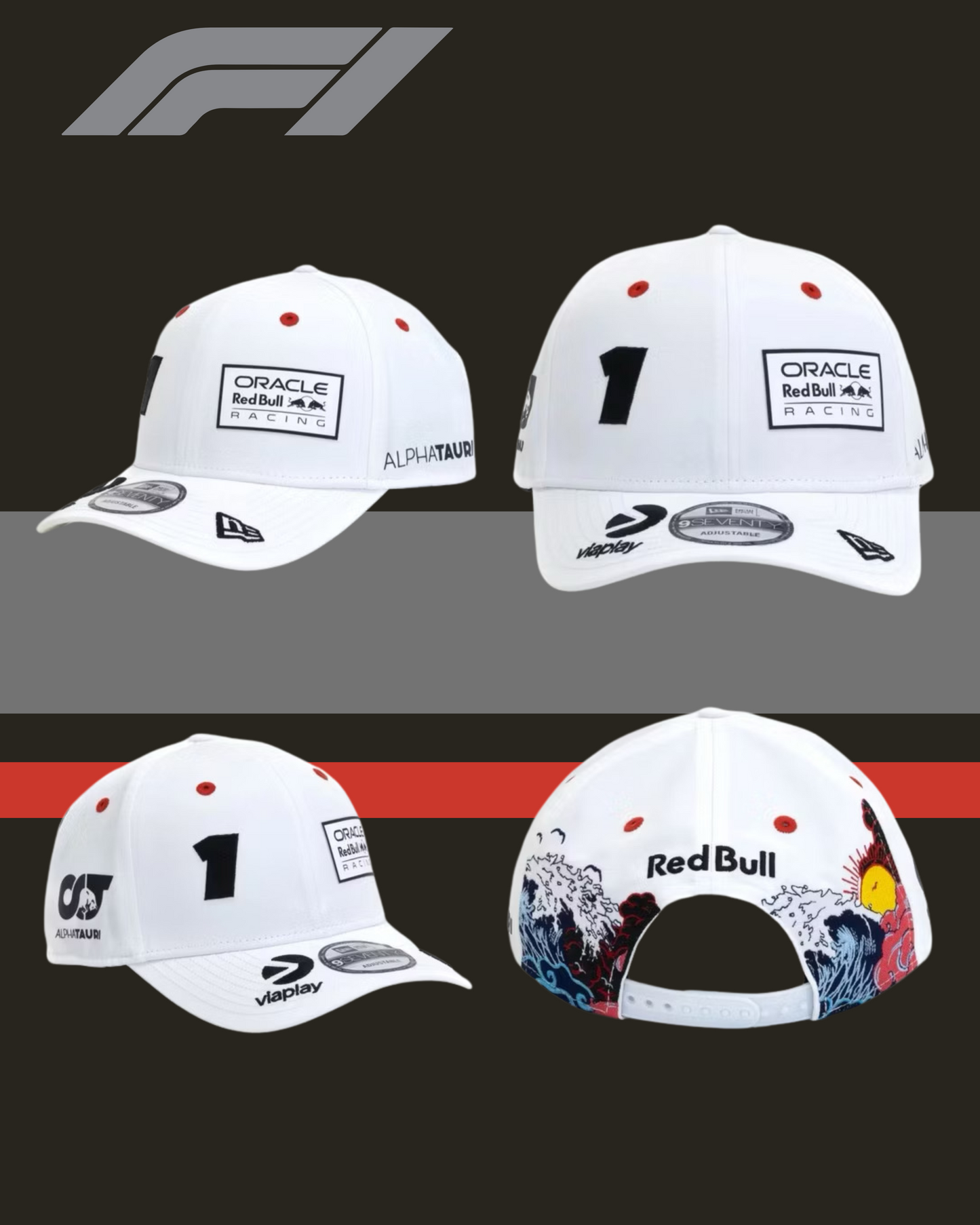 🏎️🔥Oracle Red Bull – Max Verstappen Cap (V2 Caps)