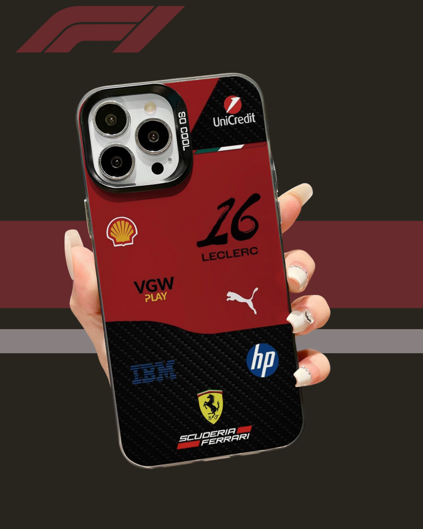 🏎️🫶🏻Charles Leclerc Inspired iPhone Cases (Pre-Order)