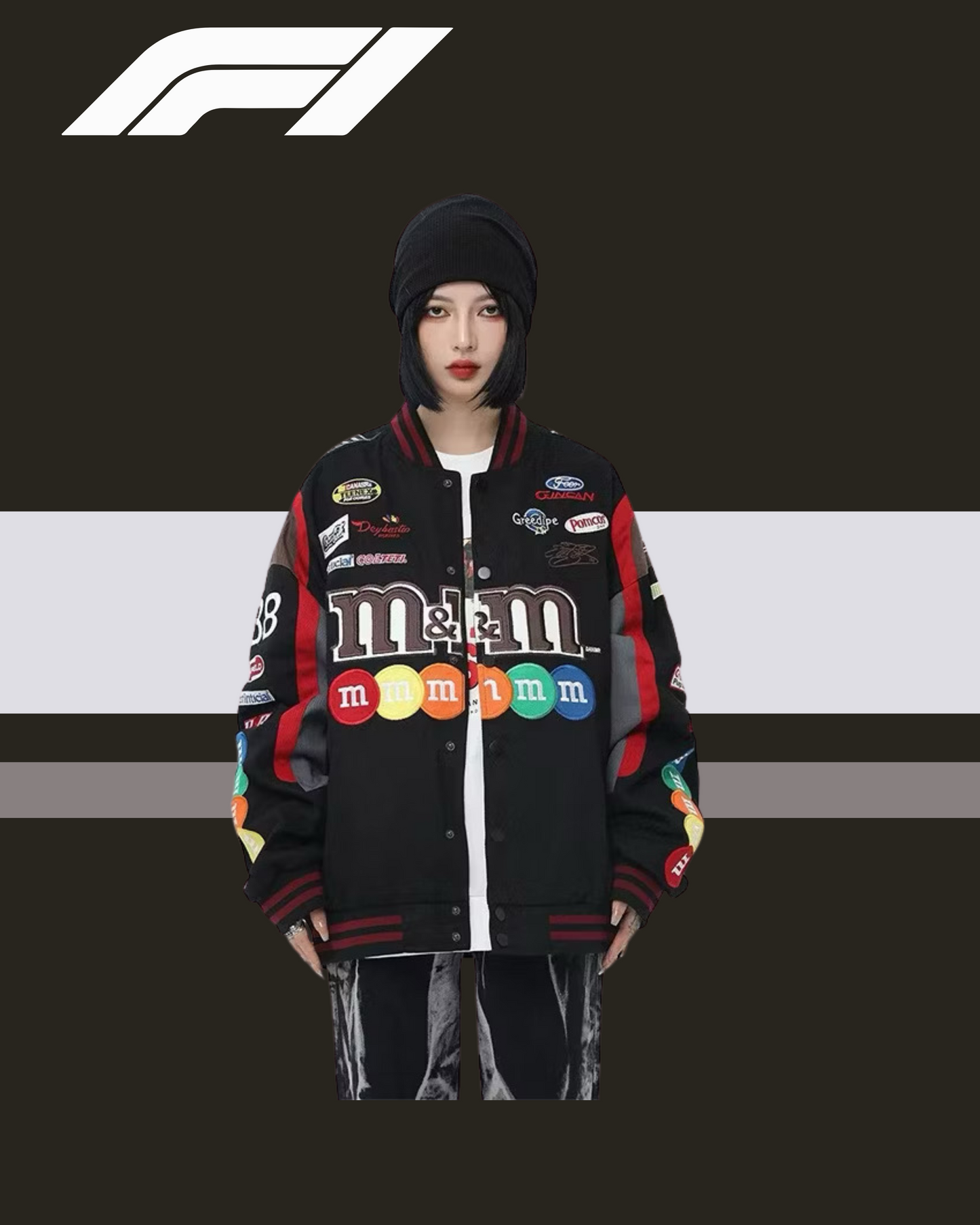 🍬🏁 M&M’s Racing Retro Jacket (Pre-Order)