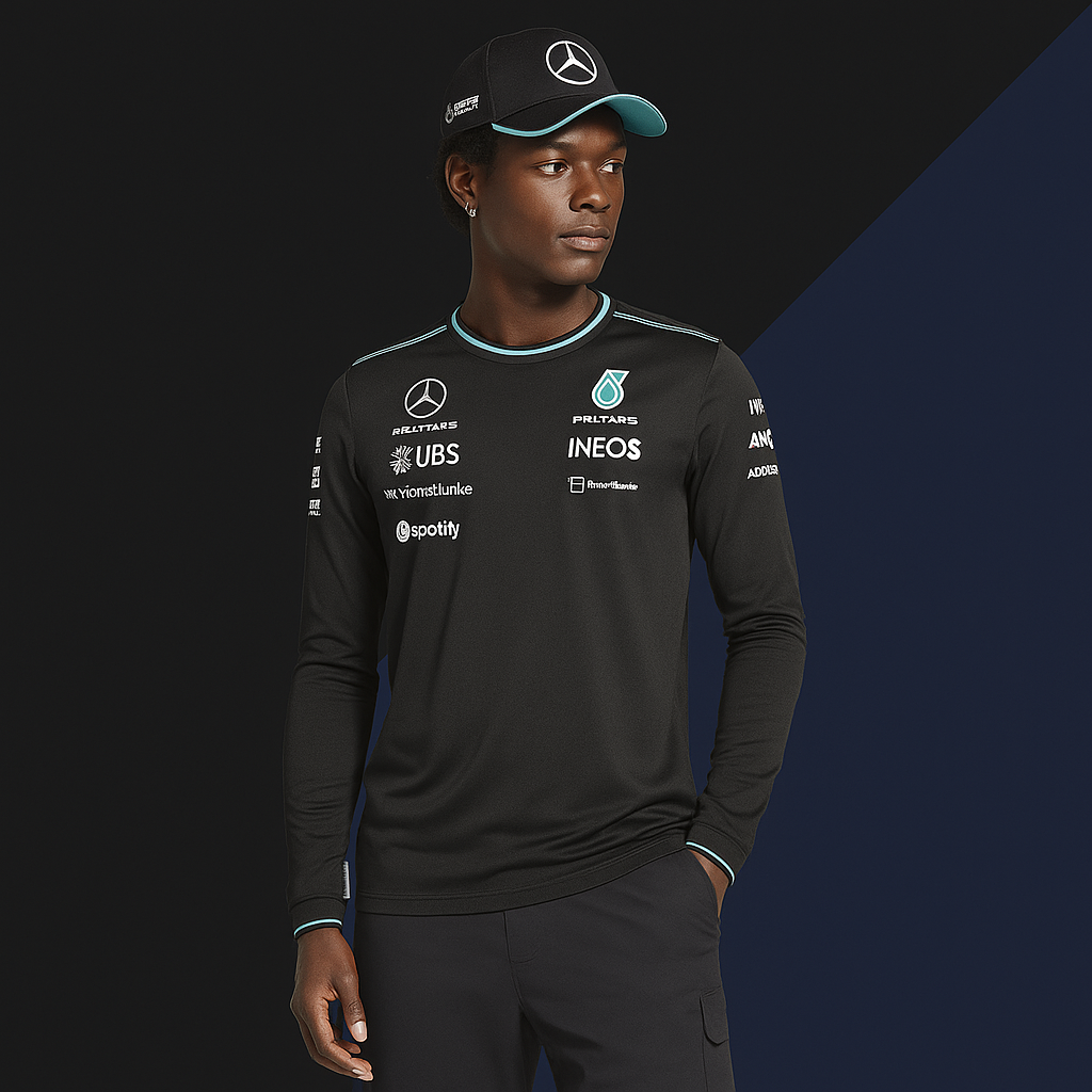 🖤💚 2025–2026 Mercedes-AMG Petronas F1 Team Polo Shirt / Jersey (Pre-Order)
