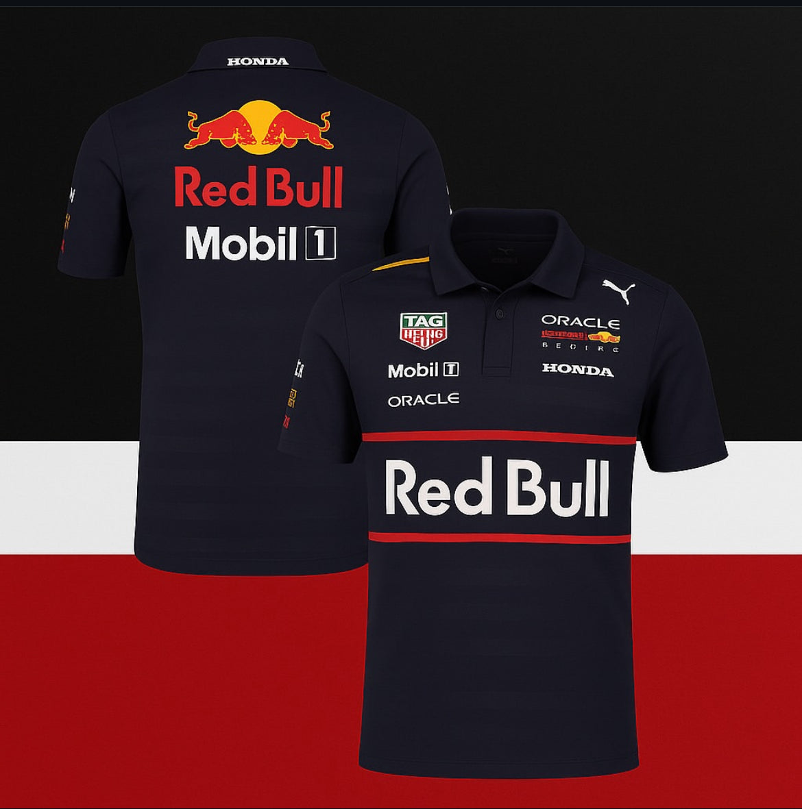 🔴🔵 2025 Oracle Red Bull Racing F1 Team Polo Shirt (Pre-Order)