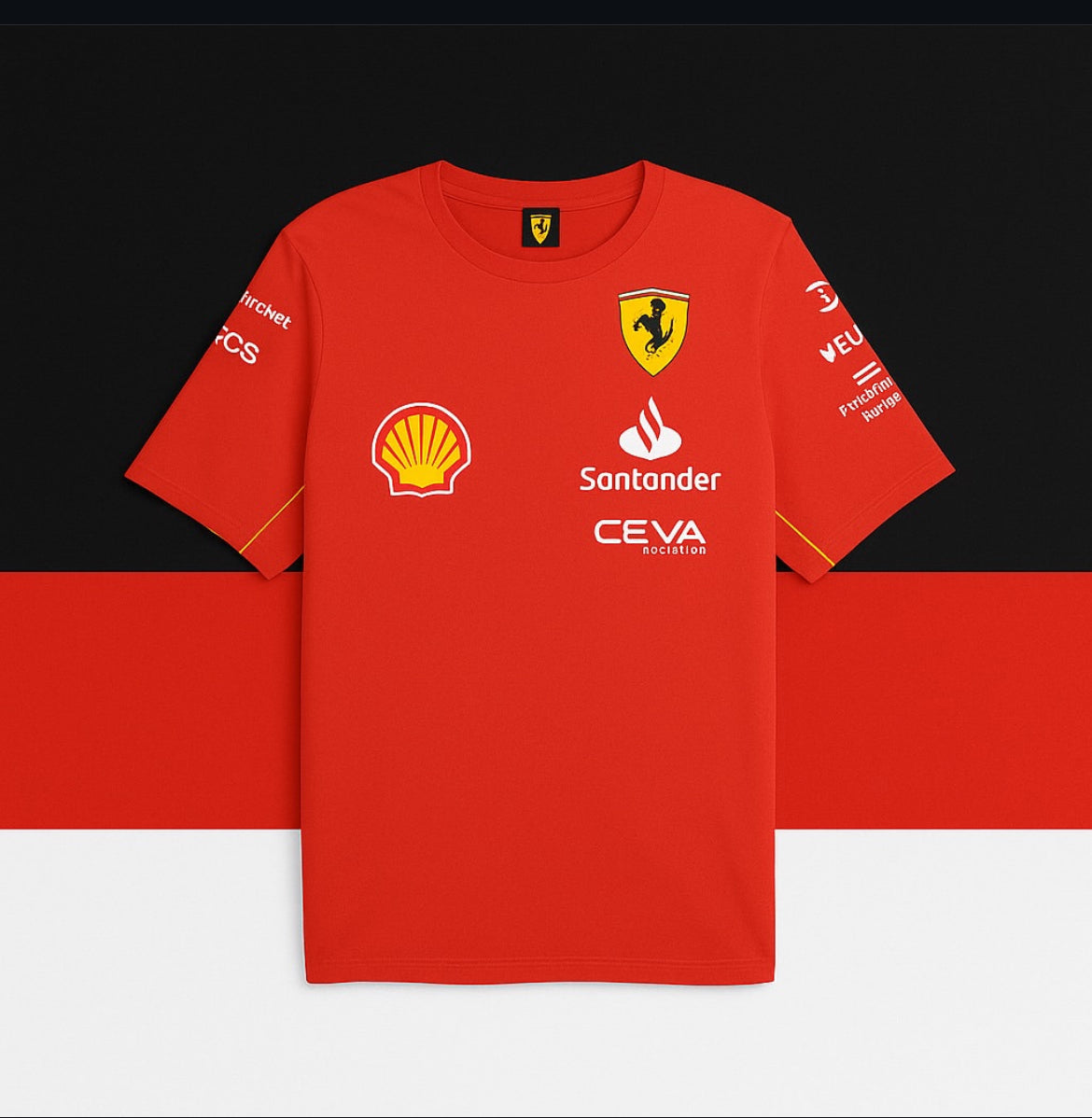 ❤️💛2025 Scuderia Ferrari F1 Team Polo Shirt / Jersey (Pre-Order)