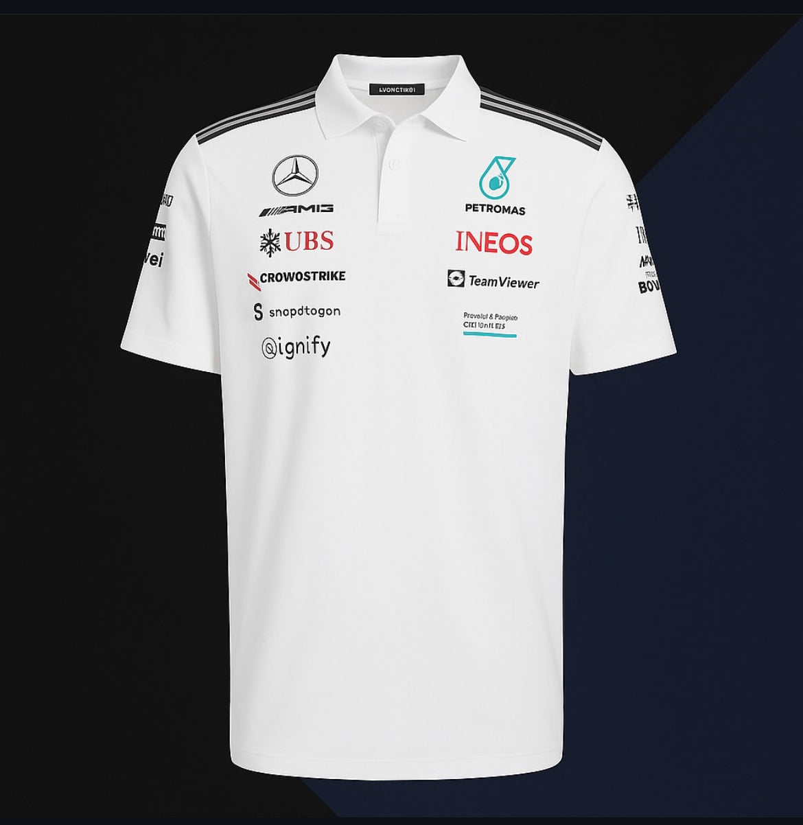 🖤💚 2025–2026 Mercedes-AMG Petronas F1 Team Polo Shirt (Pre-Order)