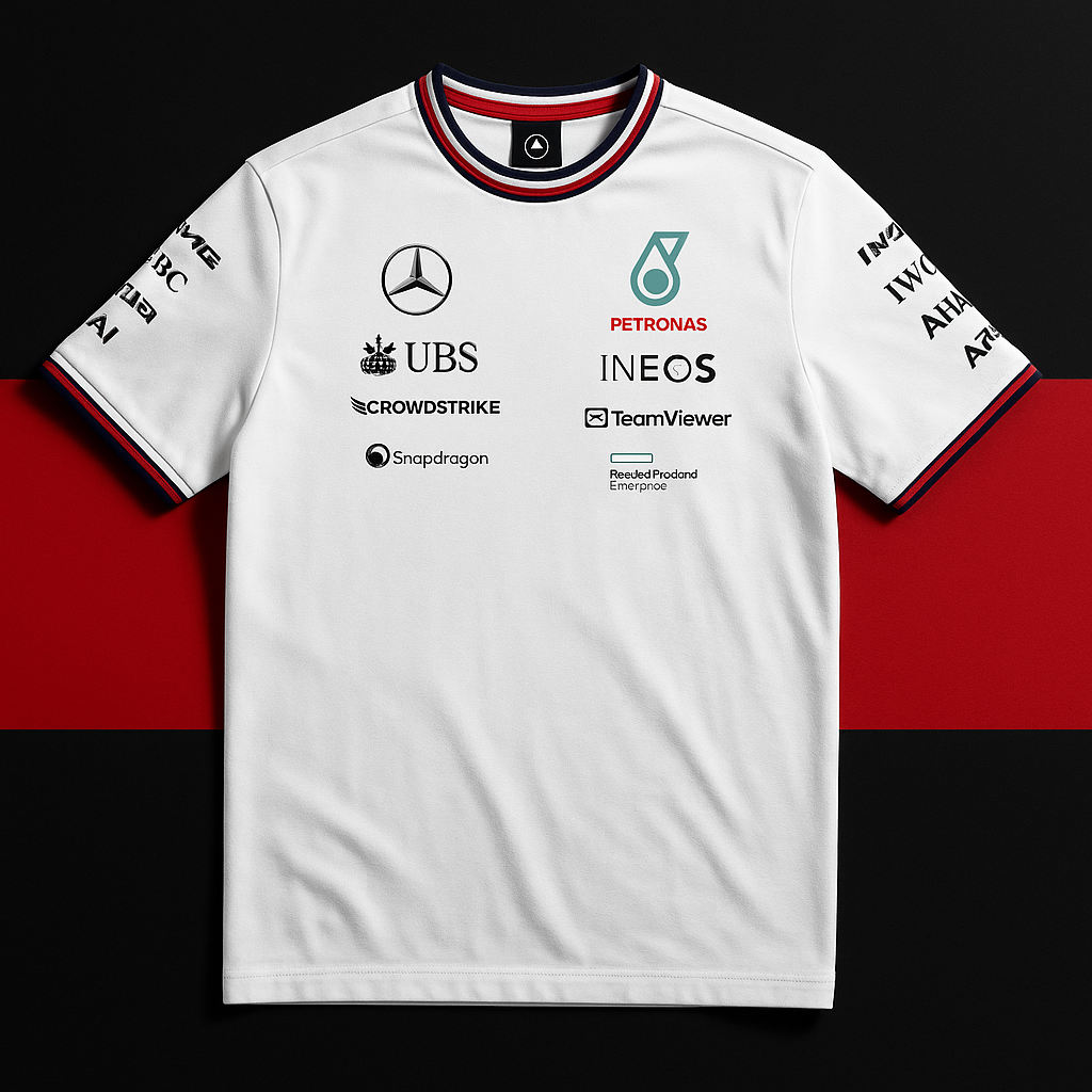 Mercedes AMG Petronas F1 2024 Team Polo – Black (Pre-Order)